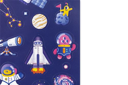160 Stickers - Space - Image 4