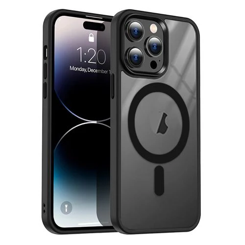 Capa 4-OK Kristal com MagSafe e Bumper para Apple iPhone 15 Pro - Preto