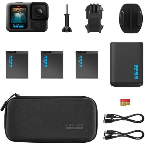 Action Cam GoPro HERO13 Black - Preto - Extended Power Bundle - Image 5
