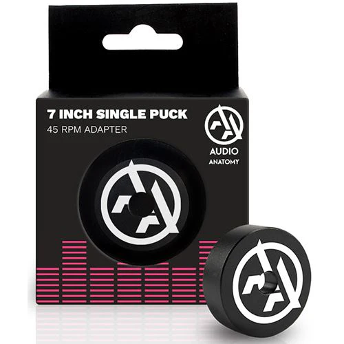 Adaptador 45 RPM para Discos 7"- 38mm - Slim - Audio Anatomy - Preto