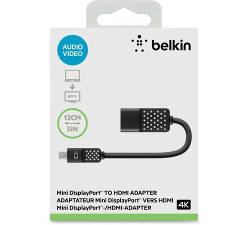 Adaptador Belkin  MINI DP/HDMI 4K preto