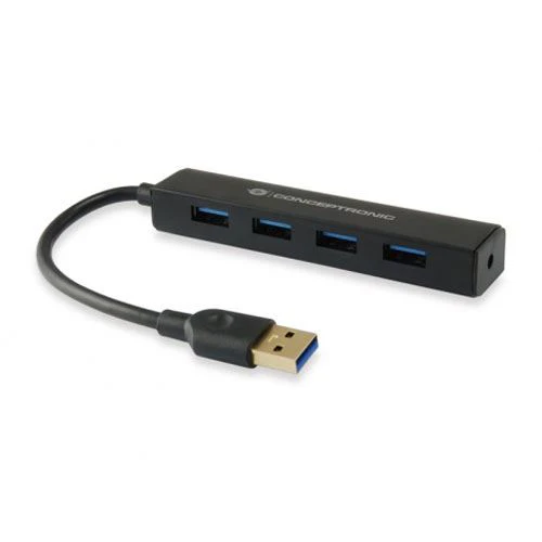 Adaptador Conceptronic USB para 4x USB 3.0 - Preto