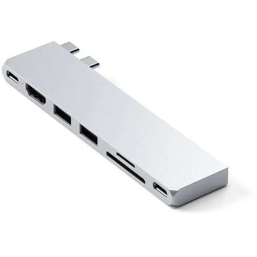 Adaptador Dual USB-C HUB Satechi Pro Hub Slim ST-HUCPHSS - Silver