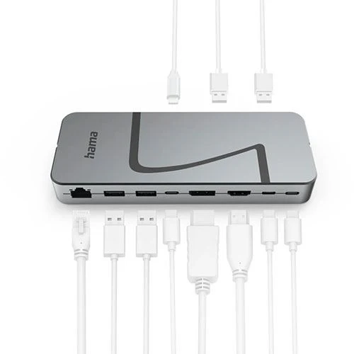 Adaptador HUB Hama 00200200 Multiportas USB-C 8K PD140W 10 em 1 - Image 3