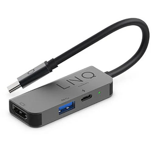 Adaptador HUB USB-C LINQ 3 em 1