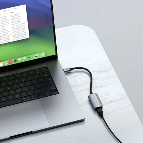 Adaptador Satechi ST-AE25M USB-C para Ethernet RJ45 2.5 Gigabit - Image 7