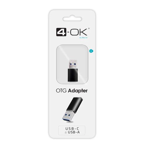 Adaptador USB para USB-C 4-OK - Preto - Image 8
