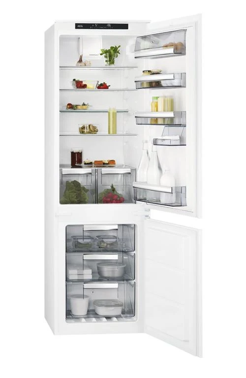 Frigorífico Combinado Encastrável AEG SCE81816TS | 177,2x54x54,9 cm | 193 L | G | Branco