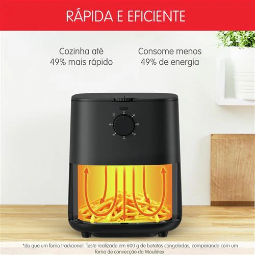 Air Fryer Moulinex 3,5L | 1Kg - Preto - Outlet - Grade A - Image 7
