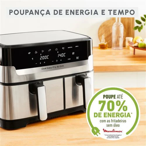 Air Fryer Moulinex 8,3L - Preto E Cinzento - Outlet - Grade A - Image 4