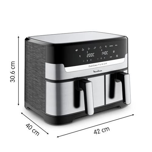 Air Fryer Moulinex 8,3L - Preto E Cinzento - Outlet - Grade A - Image 6
