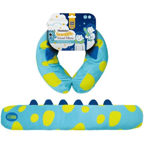 Almofada Viagem para Criança Go Travel Monster Snuggle - Azul