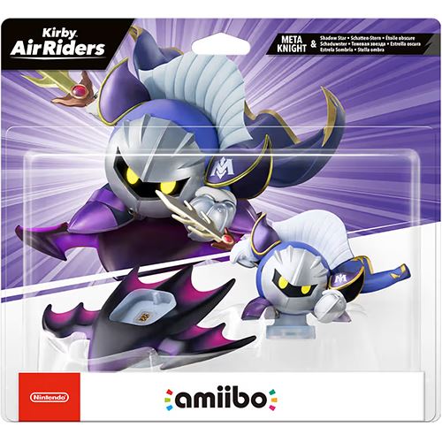 Amiibo de Meta Knight e Estrela Sombria (Kirby Air Riders)