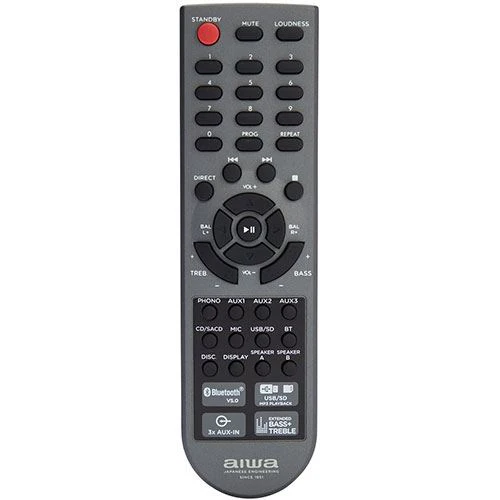Amplificador Bluetooth Aiwa AMU-120BTSR - Prateado - Image 5