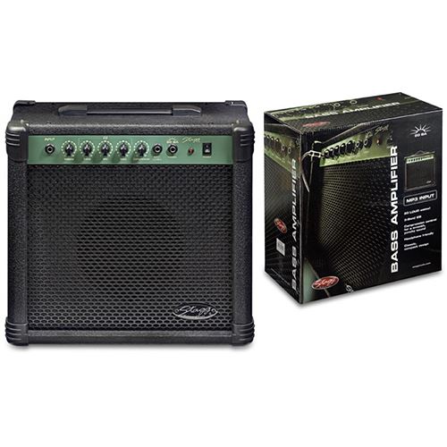 Amplificador Guitarra Baixo Stagg 20 AA R EU - Preto