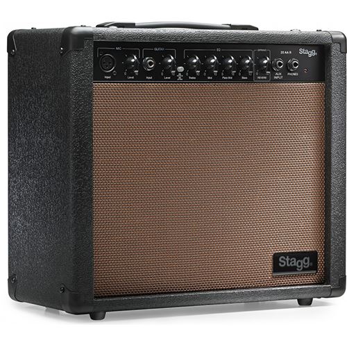 Amplificador para Guitarra Acústica Stagg 20 AA R EU - Preto