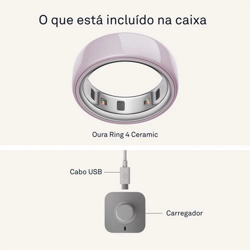 Anel Inteligente Oura Ring 4 Ceramic - Petal - Tamanho 8 - Image 4