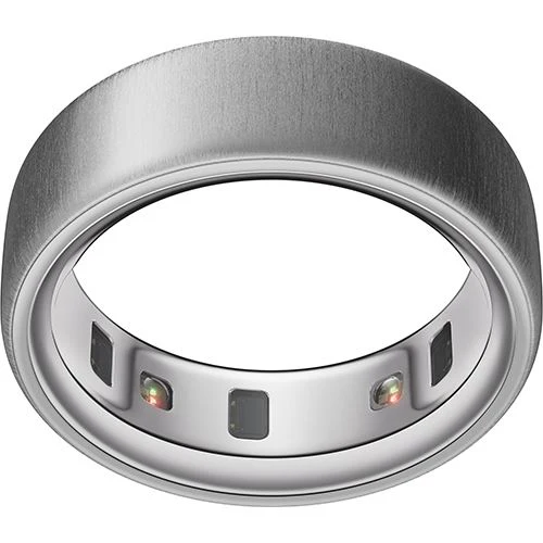 Anel Inteligente Oura Ring4 - Brushed Silver - Tamanho 14