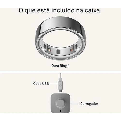 Anel Inteligente Oura Ring4 - Silver - Tamanho 14 - Image 5