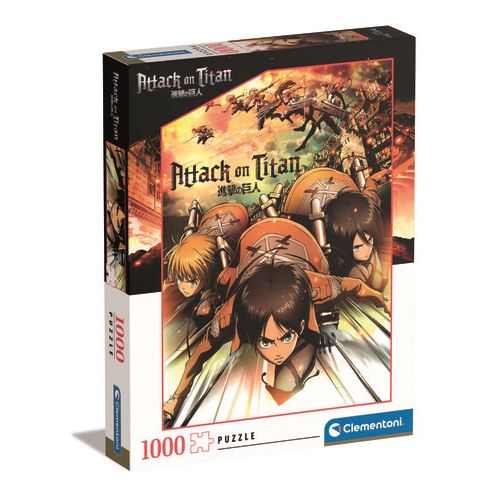 Puzzle Anime Attack On Titans - 1000 Peças - Clementoni