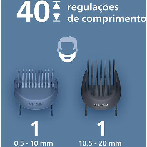 Aparador de Barba Philips BT3665/15 3000 Series - Azul - Image 3