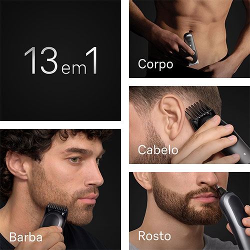 Aparador MultiGroom Braun MGK7560 Series 7 - 13 em 1 | Barba | Cabelo | Corpo - Outlet - Grade A - Image 5