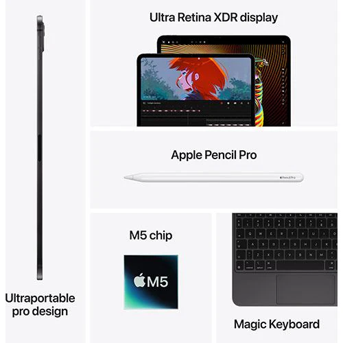 Apple iPad Pro 13.0'' Vidro nanotextura - M5 10-core - 2TB - WiFi - Prateado - Image 8