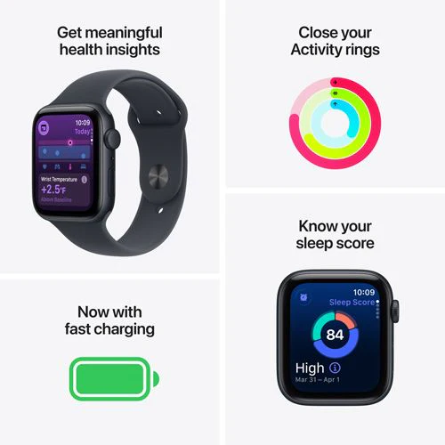 Apple Watch SE 3 GPS - 40mm - Alumínio Luz das estrelas | Sport Band - Luz das estrelas - S/M - Image 3