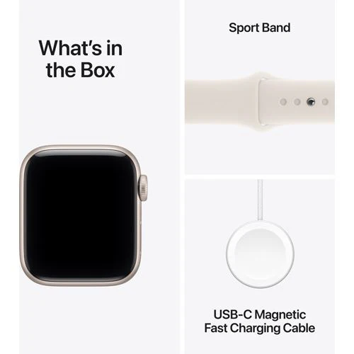 Apple Watch SE 3 GPS - 40mm - Alumínio Luz das estrelas | Sport Band - Luz das estrelas - S/M - Image 8