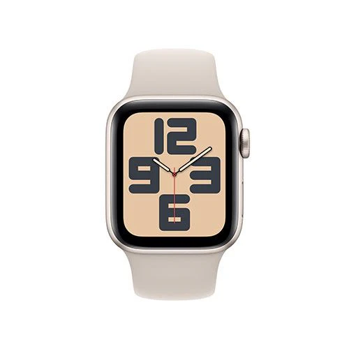 Apple Watch SE GPS 40mm - Cellular - Alumínio Luz das estrelas | Bracelete Desportiva Luz das estrelas - S/M - Image 2