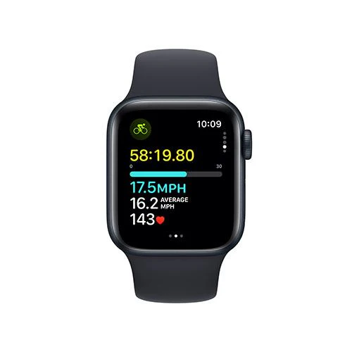 Apple Watch SE GPS 40mm - Cellular - Alumínio Meia-noite | Bracelete Desportiva Meia-noite - M/L - Image 5
