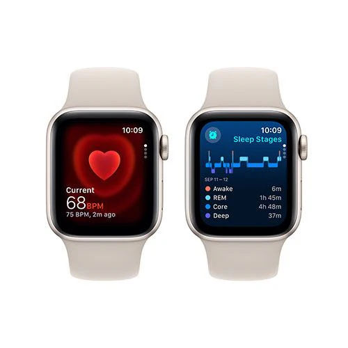 Apple Watch SE GPS 40mm - Alumínio Luz das estrelas | Bracelete Desportiva Luz das estrelas - M/L - Image 4