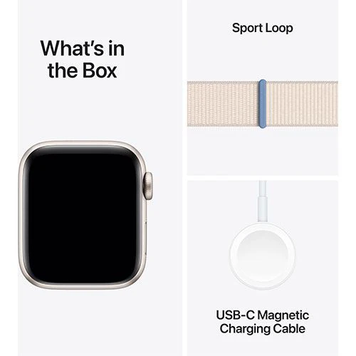 Apple Watch SE GPS 40mm - Alumínio Luz das estrelas | Bracelete Loop Luz das estrelas - Image 6
