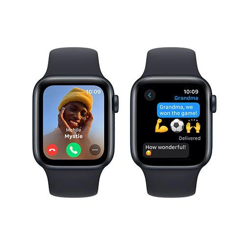 Apple Watch SE GPS 40mm - Alumínio Meia-noite | Bracelete Desportiva Meia-noite - S/M - Image 3