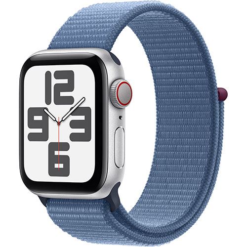 Apple Watch SE GPS 40mm - Alumínio Prateado | Bracelete Loop Azul