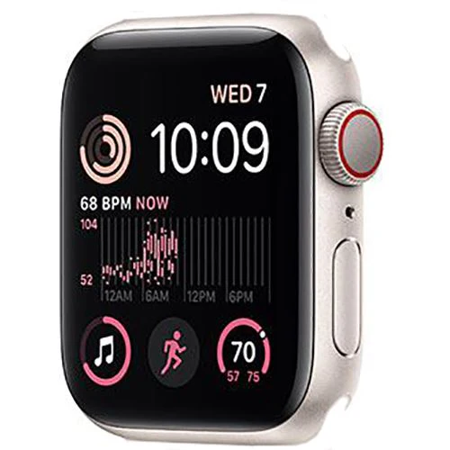 Apple Watch SE GPS 44mm - Cellular - Alumínio Luz das Estrelas - Recondicionado - REtech - Grade B