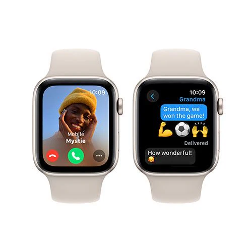Apple Watch SE GPS 44mm - Alumínio Luz das estrelas | Bracelete Desportiva Luz das estrelas - M/L - Image 3