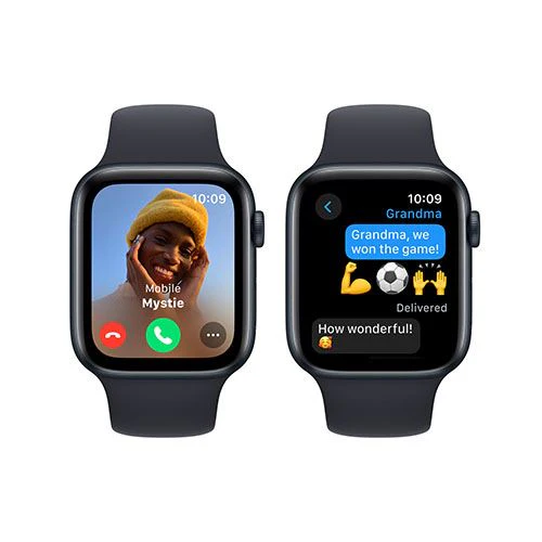 Apple Watch SE GPS 44mm - Alumínio Meia-noite | Bracelete Desportiva Meia-noite - S/M - Image 3