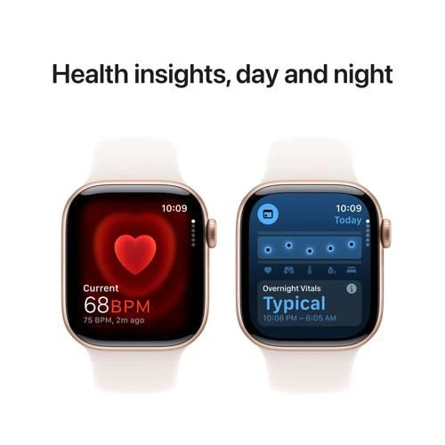 Apple Watch Series 10 GPS 42mm - Cellular - Alumínio Rosa Dourado | Bracelete Desportiva Rosa Leve - M/L - Image 5