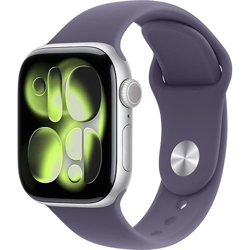 Apple Watch Series 11 Cellular - 42mm - Alumínio Prateado | Sport Band - Roxo névoa - M/L