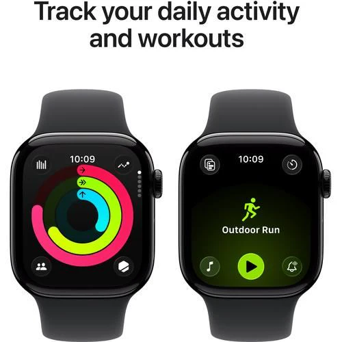 Apple Watch Series 11 GPS - 42mm - Alumínio Preto Brilhante | Sport Band - Preto - M/L - Image 4