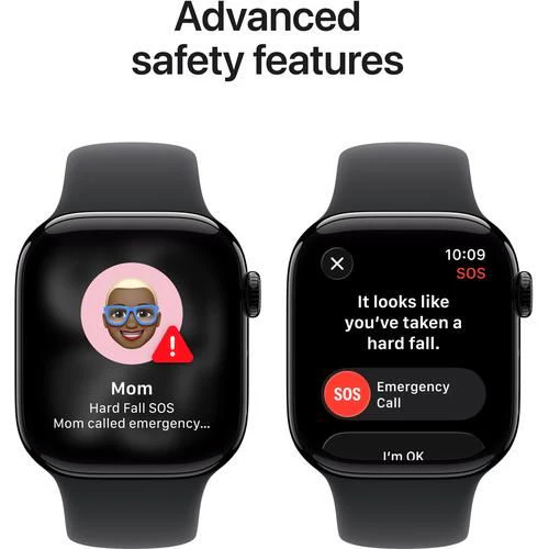 Apple Watch Series 11 GPS - 42mm - Alumínio Preto Brilhante | Sport Band - Preto - S/M - Image 6
