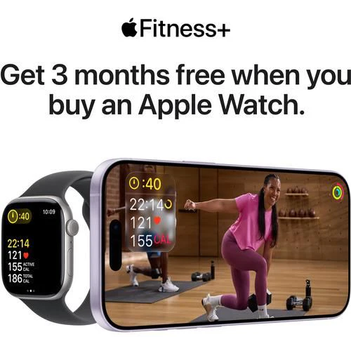 Apple Watch Series 11 GPS - 42mm - Alumínio Preto Brilhante | Sport Band - Preto - S/M - Image 9