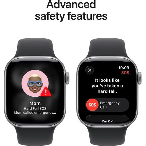 Apple Watch Series 11 GPS - 42mm - Space Grey Aluminium Case | Sport Band - Preto - M/L - Image 6