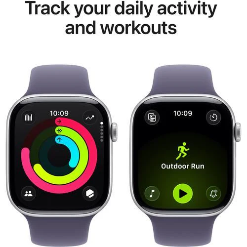 Apple Watch Series 11 GPS - 46mm - Alumínio Prateado | Sport Band - Roxo névoa - M/L - Image 4