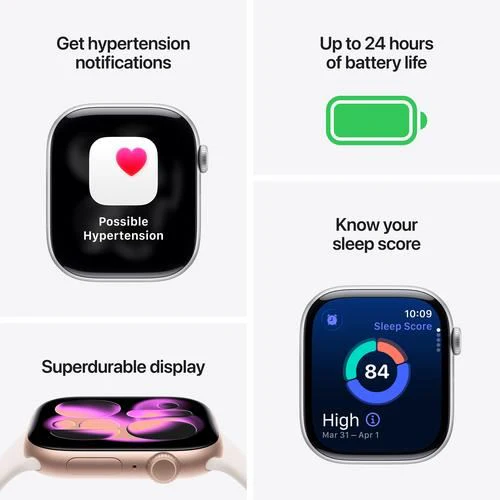 Apple Watch Series 11 GPS - 46mm - Alumínio Preto Brilhante | Sport Band - Preto - M/L - Image 3