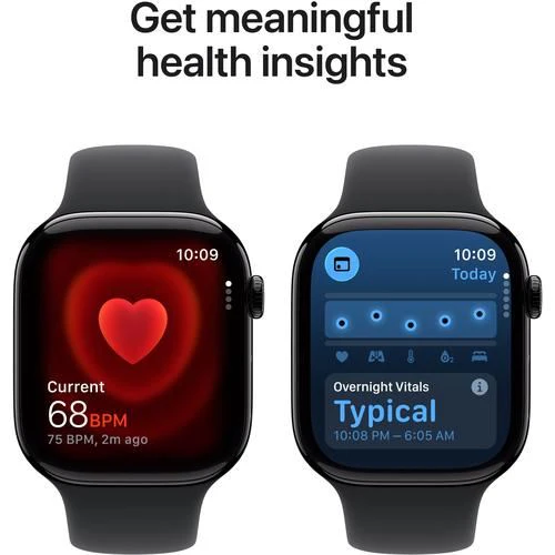 Apple Watch Series 11 GPS - 46mm - Alumínio Preto Brilhante | Sport Band - Preto - S/M - Image 5