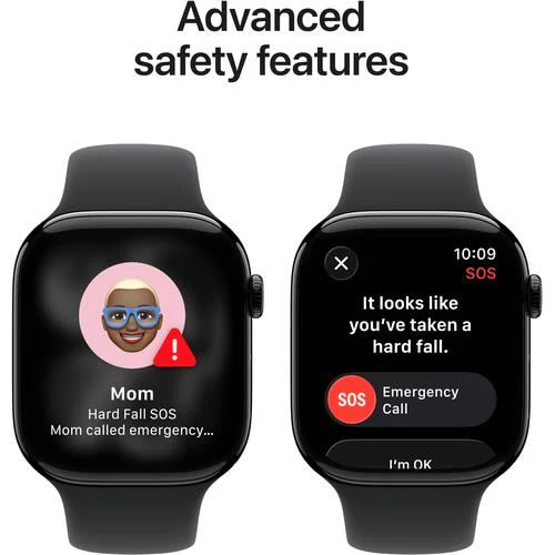 Apple Watch Series 11 GPS - 46mm - Alumínio Preto Brilhante | Sport Band - Preto - S/M - Image 6