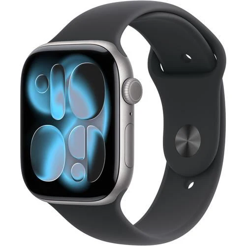 Apple Watch Series 11 GPS - 46mm - Space Grey Aluminium Case | Sport Band - Preto - M/L