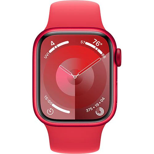 Apple Watch Series 9 GPS 41mm - Alumínio (Product) Red | Bracelete Desportiva (Product) Red - S/M - Image 2